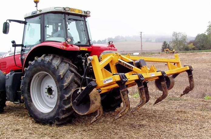 ploughing the soil