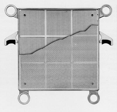 Plateau filtrant en acier