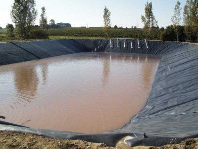 Stockage bassin ouvert