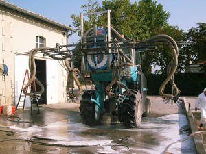 Lavage pulverisateur