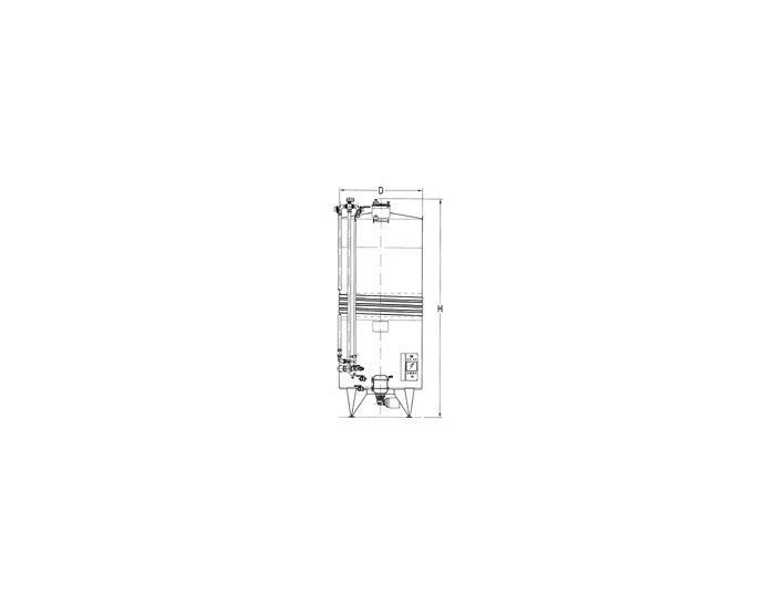 DELLA TOFFOLA SELECTOR SYSTEM 23XSYFPE 190/145 - Cuve de fermentation automatique