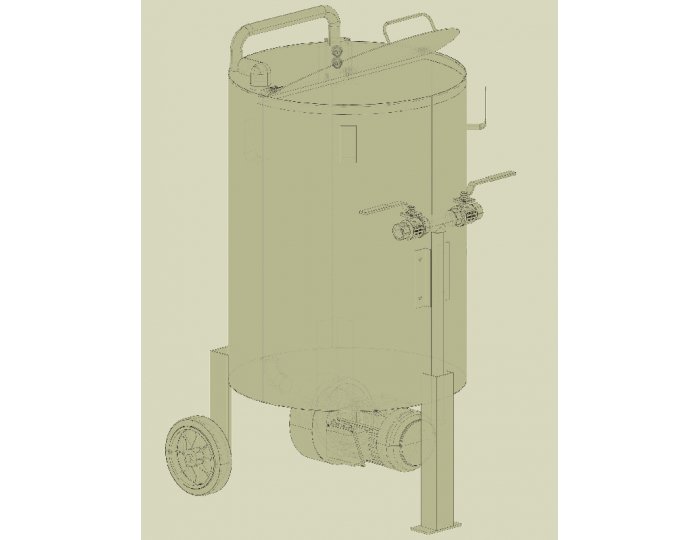 ALCEM PHYTOMEL®250  : mélangeur inox - cuve de préparation de la bouillie phytosanitaire/pharmaceutique